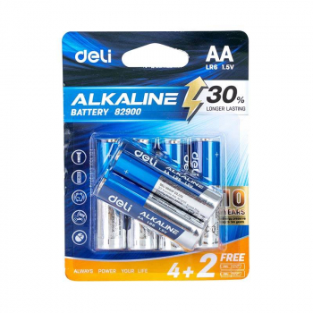 Baterie alkaliczne Deli AA LR6 4+2 szt